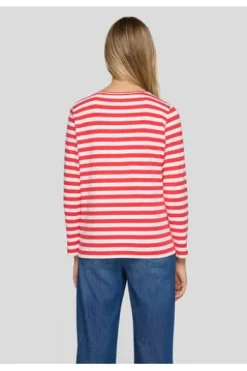 RABE Shirt koralle gestreift mit langem Arm