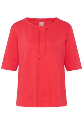 RABE Shirt koralle in softer Piqué-Struktur