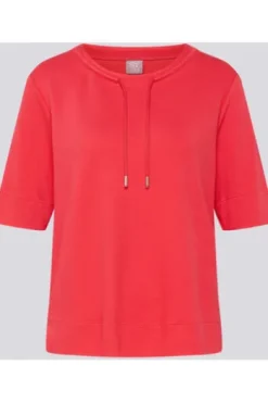RABE Shirt koralle in softer Piqué-Struktur