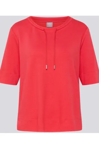 RABE Shirt koralle in softer Piqué-Struktur