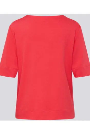 RABE Shirt koralle in softer Piqué-Struktur