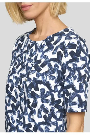 RABE Shirt pazifik geblümt