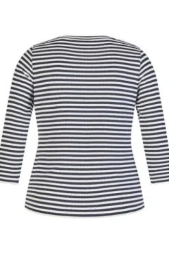RABE Shirt pazifik gestreift 3/4-Arm