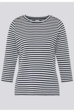 RABE Shirt pazifik gestreift 3/4-Arm