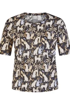 RABE Shirt schwarz gemustert