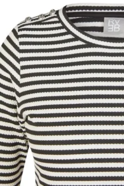 RABE Shirt schwarz gestreift