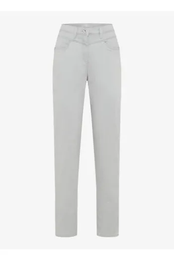 RAPHAELA BY BRAX Baumwoll-Hose Laura smoke grau Slim Fit mit Magic-Dehnbund