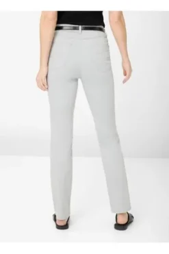 RAPHAELA BY BRAX Baumwoll-Hose Laura smoke grau Slim Fit mit Magic-Dehnbund