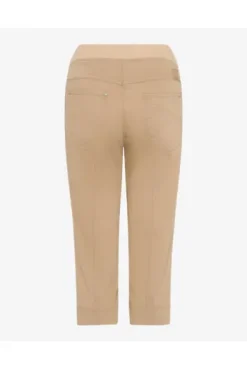 RAPHAELA BY BRAX Capri-Jeans Pamina beige Slim Fit in Schlupfform mit Reißverschluss-Optik