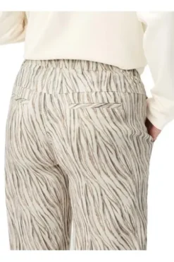 RAPHAELA BY BRAX 6/8 Culotte-Hose Pam ecru gemustert Wide Fit im Animal-Dessin