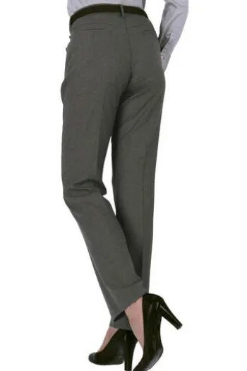 RAPHAELA BY BRAX Flanell-Hose Pauline grau Slim Fit