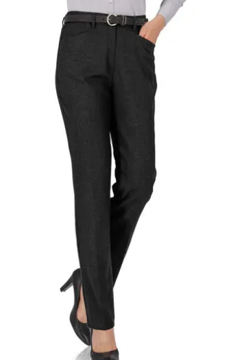 RAPHAELA BY BRAX Flanell-Hose Pauline schwarz Slim Fit