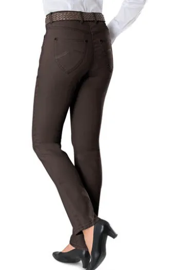 RAPHAELA BY BRAX Jeans Ina taupe Slim Fit in Super Dynamic Stretch -Qualität