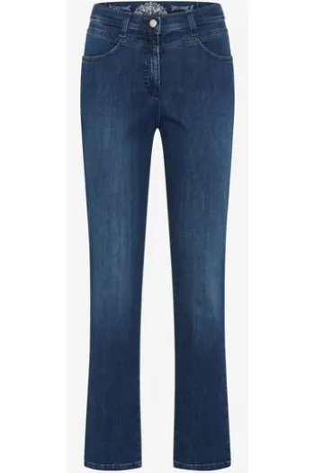 RAPHAELA BY BRAX Jeans Laura stoned lightly used hellblau Slim Fit mit Magic-Dehnbund