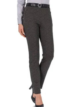 RAPHAELA BY BRAX Jersey-Hose Lillyth anthrazit gemustert Slim Fit