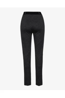 RAPHAELA BY BRAX Jersey-Hose Lillyth anthrazit gemustert Slim Fit