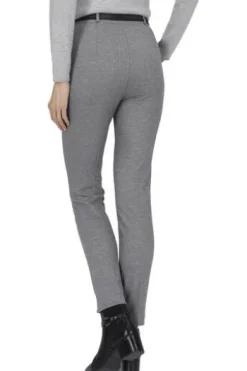 RAPHAELA BY BRAX Jersey-Hose Lillyth hellgrau Slim Fit im Fischgrät-Dessin