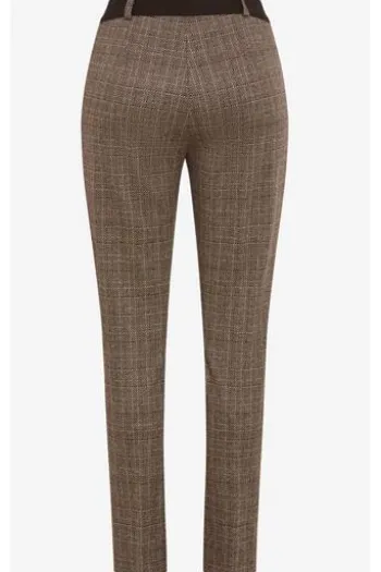 RAPHAELA BY BRAX Jersey-Hose Lillyth sand kariert Slim Fit