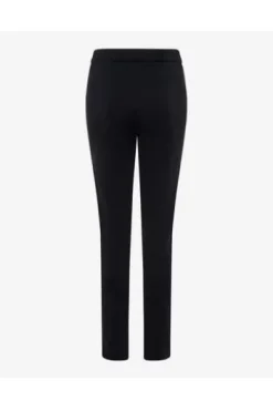 RAPHAELA BY BRAX Thermo-Jersey-Hose Lillyth schwarz mit warmer Fleece-Innenseite