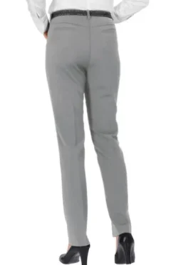 RAPHAELA BY BRAX Tuch-Hose Pauline grau Slim Fit mit Zauber-Dehnbund