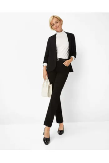 RAPHAELA BY BRAX Winter-Baumwoll-Hose Laura schwarz Slim Fit