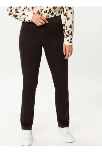 RAPHAELA BY BRAX Winter-Baumwoll-Hose Pamina darkbrown Slim Fit