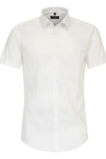 REDMOND Business Hemd weiss Slim Fit Kurzarm