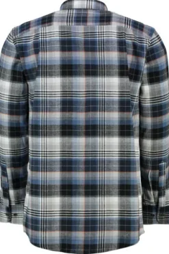 REDMOND Flanell-Hemd kariert Regular Fit Langarm