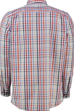 Redmond Hemd rot kariert Regular Fit