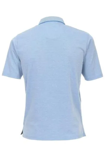 REDMOND Jersey Polo Shirt hellblau Regular Fit