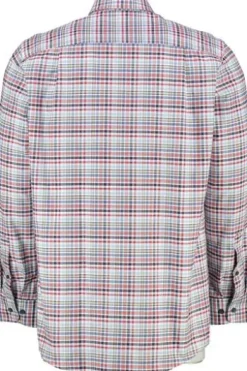 REDMOND Oxford Karo Hemd rot kariert Comfort Fit