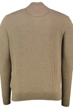 REDMOND Strickjacke braun Strukturmuster