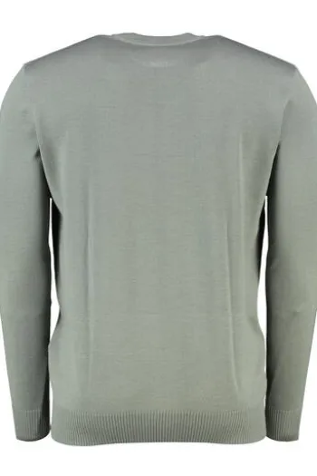 Rundhals Pullover foggy teal einfarbig