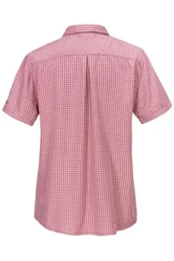 SCHOEFFEL Bluse Dalfoss fuchsia kariert