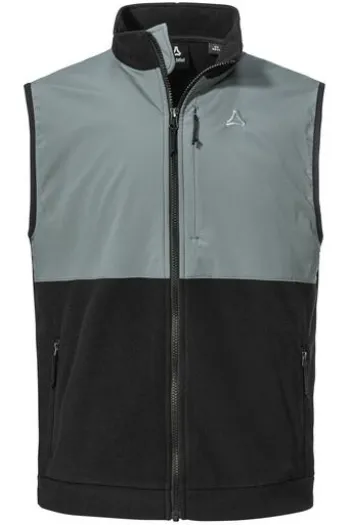 SCHOEFFEL Fleece Weste Ash black Regular Fit