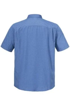 SCHOEFFEL Hemd Circ Dalfoss allure blue kariert Regular Fit