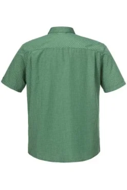 SCHOEFFEL Hemd Circ Dalfoss fir green kariert Regular Fit