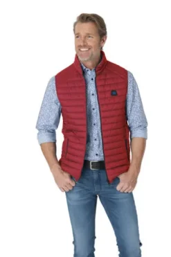 S4 JACKETS Steppweste rot Willis wasserabweisend