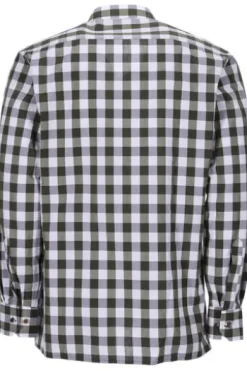 SKOGEN Hemd oliv kariert Regular Fit Langarm