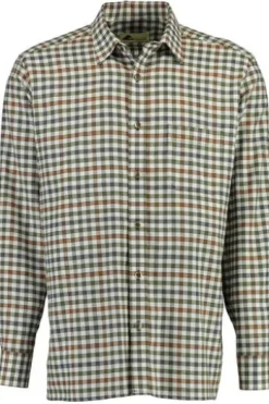 SKOGEN Jagd Flanell Hemd oliv kariert Langarm