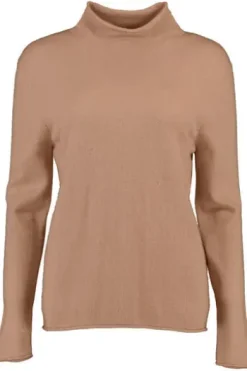 S.MARLON Stehkragen- Pullover caramel aus hochwertigem Cashmere