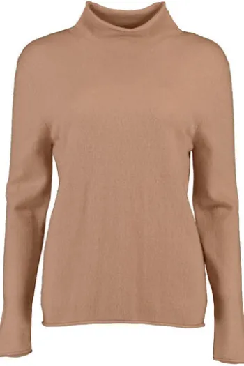 S.MARLON Stehkragen- Pullover caramel aus hochwertigem Cashmere