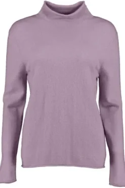 S.MARLON Stehkragen- Pullover flieder aus hochwertigem Cashmere