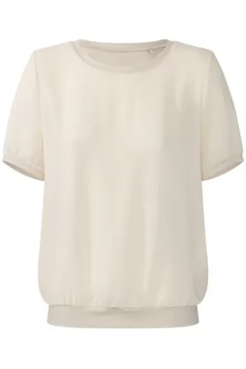 SOMMERMANN Blusenshirt natur Kurzarm