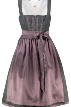 SPIETH & WENSKY Dirndl Ephyra Midi Grau-flieder