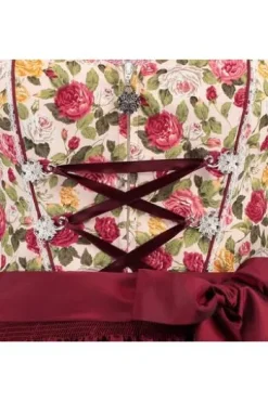 SPIETH&WENSKY Dirndl Gea rosa/dunkel rot