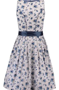 SPIETH & WENSKY Dirndl Honey weiß/blau/denim