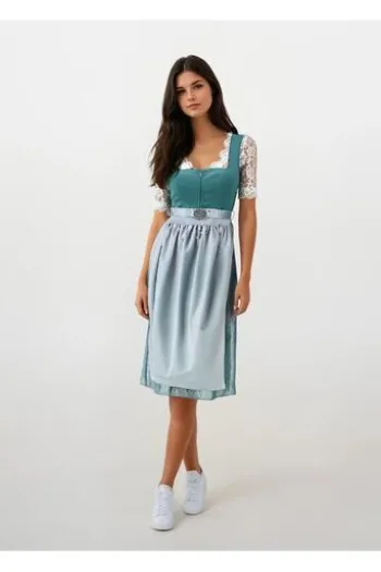 SPIETH & WENSKY Dirndl türkis Fee (70 cm)