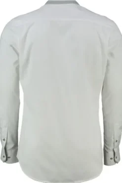 SPIETH & WENSKY Hemd Fiersbach weiss/grün Slim Fit Langarm