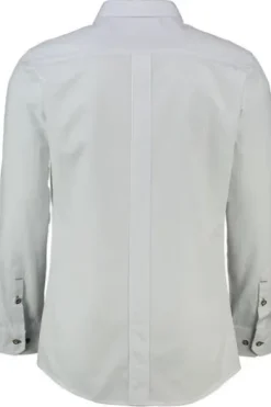 SPIETH & WENSKY Hemd Flachbach weiss/grün Slim Fit Langarm